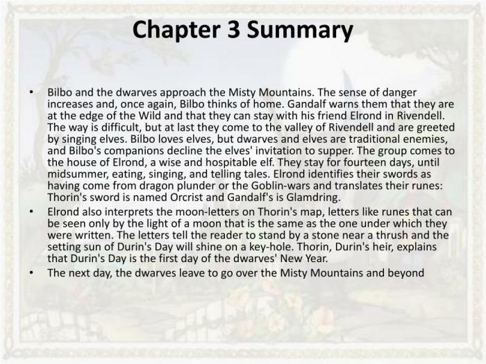 Chapter summary summaries hobbit ppt powerpoint presentation