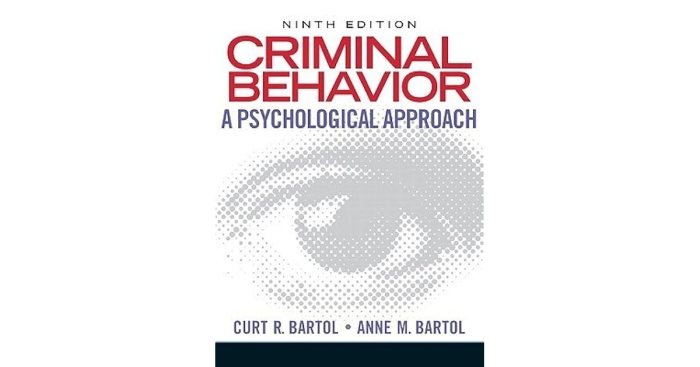 Criminal behavior a psychological approach 12th edition pdf free
